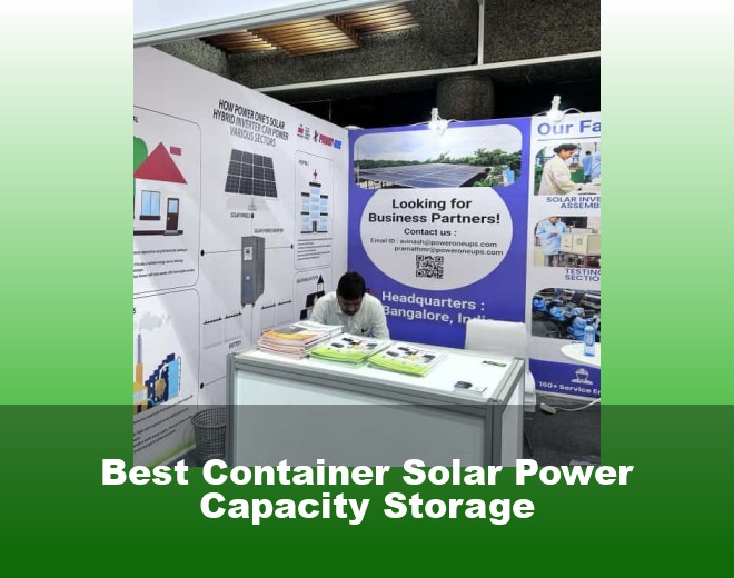 Best Container Solar Power Capacity Storage